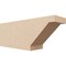 Ekena Millwork 4in. W x 6in. H x 16in. L Burlington Woodgrain TimberThane Rafter Tail, Primed Tan RFTUR04X06X16BURRCPR - alternate 1
